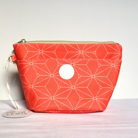 AUDREY & LEWIS Eco Friendly Cosmetic Toiletry Bag Australian Organic Geometric - Picture 2 of 6